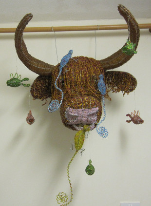 Beaded Highland Cows Head